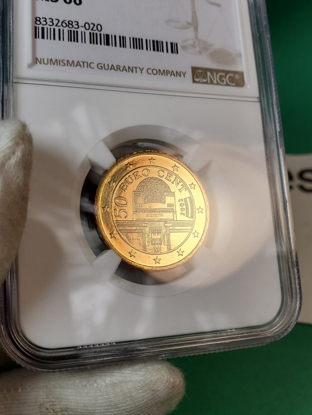 2002 Austria 50C NGC MS66